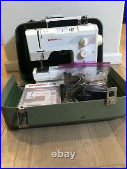 EUC Bernina 1008 sewing machine Withmanual And Carry Case Foot Pedal Tested READ