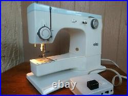 Elna Elnasuper Series 62C Sewing Machine Metal Carrying Case & Foot Controller