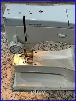Elna Super 62C sewing Machine Swiss Made With Pedal & Original Carrying Case