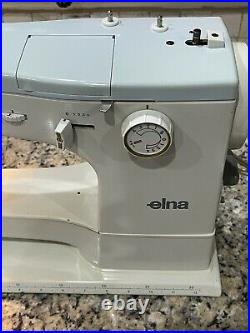 Elna Super 62C sewing Machine Swiss Made With Pedal & Original Carrying Case
