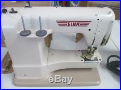Elna Supermatic Sewing Machine Elna 2 Swiss Built W Carrying Case Serviced
