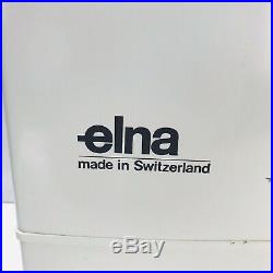 Elna ZZ Sewing Machine Vintage Design Classic Original Carry Case Switzerland