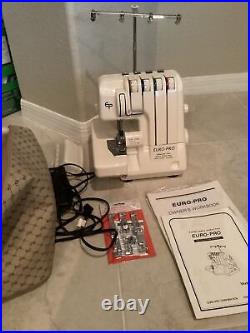 Euro Pro 534DX Serger With Instruction Manual & Carrying Case, Works
