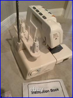 Euro Pro 534DX Serger With Instruction Manual & Carrying Case, Works