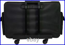 Everything Mary 4 Wheels XL Collapsible Deluxe Sewing Machine Trolley, Black Qu