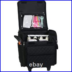 Everything Mary Serger Machine Rolling Storage Case, Black Carrying Bag