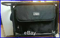 Excellent Condition Black Collapsible Tutto Office on Wheels Case or Carry On