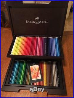 Faber Castell Polychromos 72 Pencil Set In Wooden Wenge Carry Case