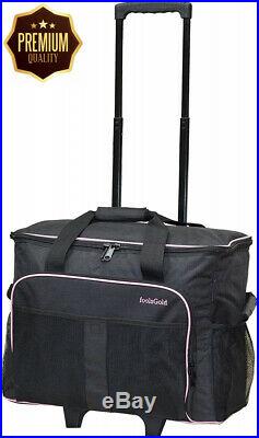 FoolsGold Pro Thick Padded Sewing Machine Trolley Bag Carry Case on Wheels