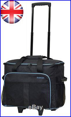 FoolsGold Pro Thick Padded Sewing Machine Trolley Bag Carry Case on Wheels