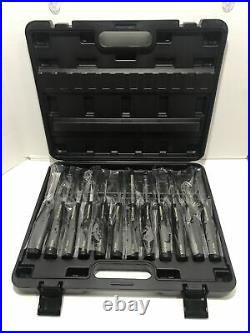 Full Size Wood Carving Tools 12 Piece Set Gouges & Chisels With Carrying Case