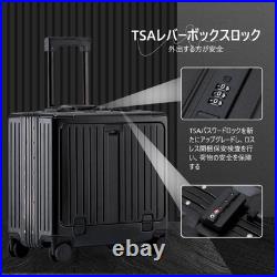 GGQAAA Suitcase Carry Case Top Open USB Charging Multifunctional Aluminum