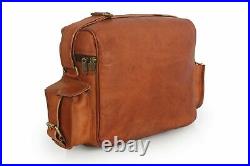 Genuine Leather Camera Bag, Carry Case For Nikon Canon Vintage Lens Accessories