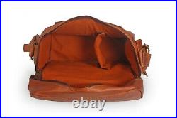 Genuine Leather Camera Bag, Lens Accessories Carry Case For Nikon, Canon Vintage