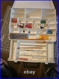 Genuine Vintage Bernina Accessory Storage Tackle Box Carry Case With Accessories