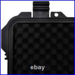 Gun Case Waterproof Plastic Molded Gun Carrying Case Storage Box Trolly vidaXL v