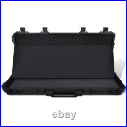 Gun Case Waterproof Plastic Molded Gun Carrying Case Storage Box Trolly vidaXL v