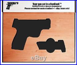 GunBook for Mauser HSC handgun wood hollow concealed carry box safe case