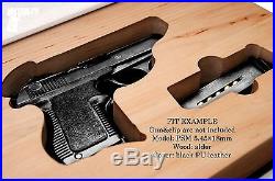 GunBook for Mauser HSC handgun wood hollow concealed carry box safe case