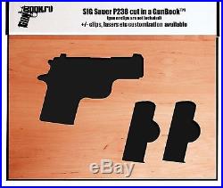 GunBook for SIG Sauer p238 handgun hollow secret diversion carry box safe case
