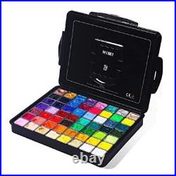 HIMI Gouache Paint Set, 56 Colors x 30ml Include 8 Metallic and 6 Neon Colors