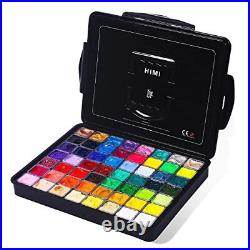 HIMI Gouache Paint Set, 56 Colors x 30ml Include 8 Metallic and 6 Neon Colors