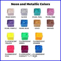 HIMI Gouache Paint Set, 56 Colors x 30ml Include 8 Metallic and 6 Neon Colors