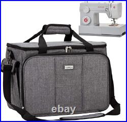 HOMEST Sewing Machine Carrying Case with Multiple Storage Pockets, Universal Tot