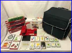 HUGE LOT of Sizzix Die Cutter, 100's of Dies, Wheeled Carry/Storage Tote Case