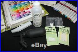 Huge 370 Copic Marker Lot Color Guides Extras Stands Carrying Case + More
