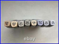 Huge Copic Marker Lot. 86 Total With Desk Holder And Carrying Case