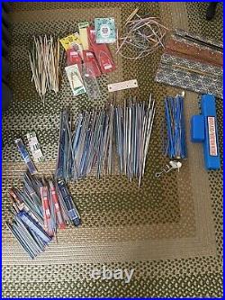 Huge Estate Lot of Mixed Knitting Needles. Yarn Winder Carrying Cases (3)