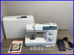 Husqvarna Viking Emerald 116 Mechanical Sewing Machine with Pedal + Case + Manual