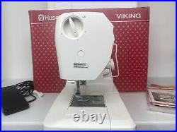 Husqvarna Viking Emerald 116 Mechanical Sewing Machine with Pedal Case Manual Box