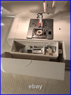 Husqvarna Viking Emerald 116 Mechanical Sewing Machine with Pedal & Original Case