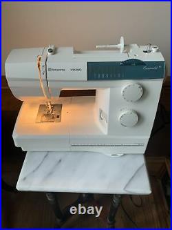 Husqvarna Viking Emerald 116 Sewing Machine With Case & Foot Pedal