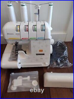 Husqvarna Viking H Class 200S Serger with Blue Carrying Case Nice Condition
