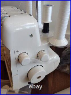 Husqvarna Viking H Class 200S Serger with Blue Carrying Case Nice Condition