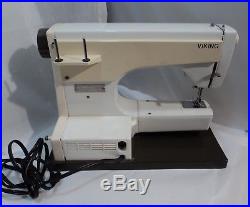 Husqvarna Vintage Viking Sewing Machine With Carrying Case, Bag And Pedal 3230