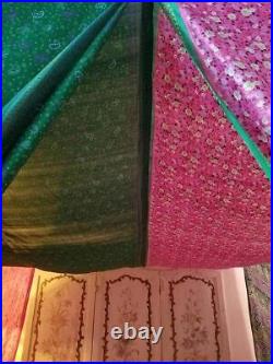 Indian Silk Sari Bed Canopy Colorful Hippie Bed Canopy Drapes Gypsy Canopy