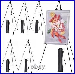 Instant Setup 6-Pack Folding Art Easels with Carrying Bag Multi-Functional