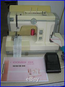 Janome Combi DX Plain Sewing, Overlocker 2 In 1 Sewing Machine, Carry Case, Japan