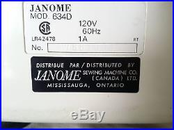 Janome Serger 634d Cleaned And Serviced Perfect! Also Padded Carrying Case