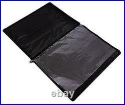 Jakar Black Portfolio Hard Carry Case Ring Binder Project Art Work Plans Folder