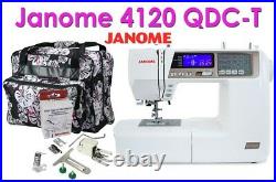 Janome 4120QDC-T Quilting and Sewing Machine Free Carrying Case and Bonus Feet