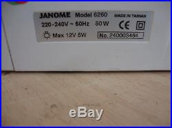 Janome 6260 QC Sewing Machine & Hard Carry Case HAM21