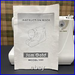 Janome Jem Gold 660 Mechanical Sewing Machine Portable Instructions Storage Case
