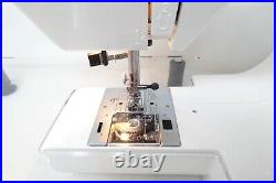 Janome Jem Gold 660 Sewing Machine Auto Threader & Acrylic Extension Table NICE