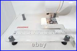 Janome Jem Gold 660 Sewing Machine Auto Threader & Acrylic Extension Table NICE