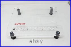 Janome Jem Gold 660 Sewing Machine Auto Threader & Acrylic Extension Table NICE